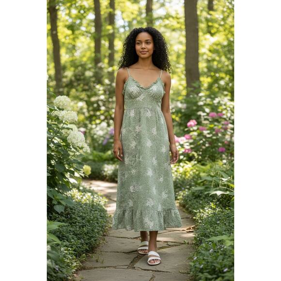 Green simplee dress size medium - Picture 6 of 6